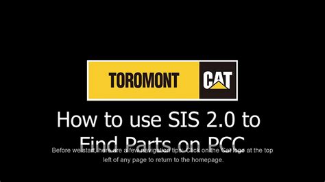 How to use SIS 2.0 to find parts on Parts.Cat .